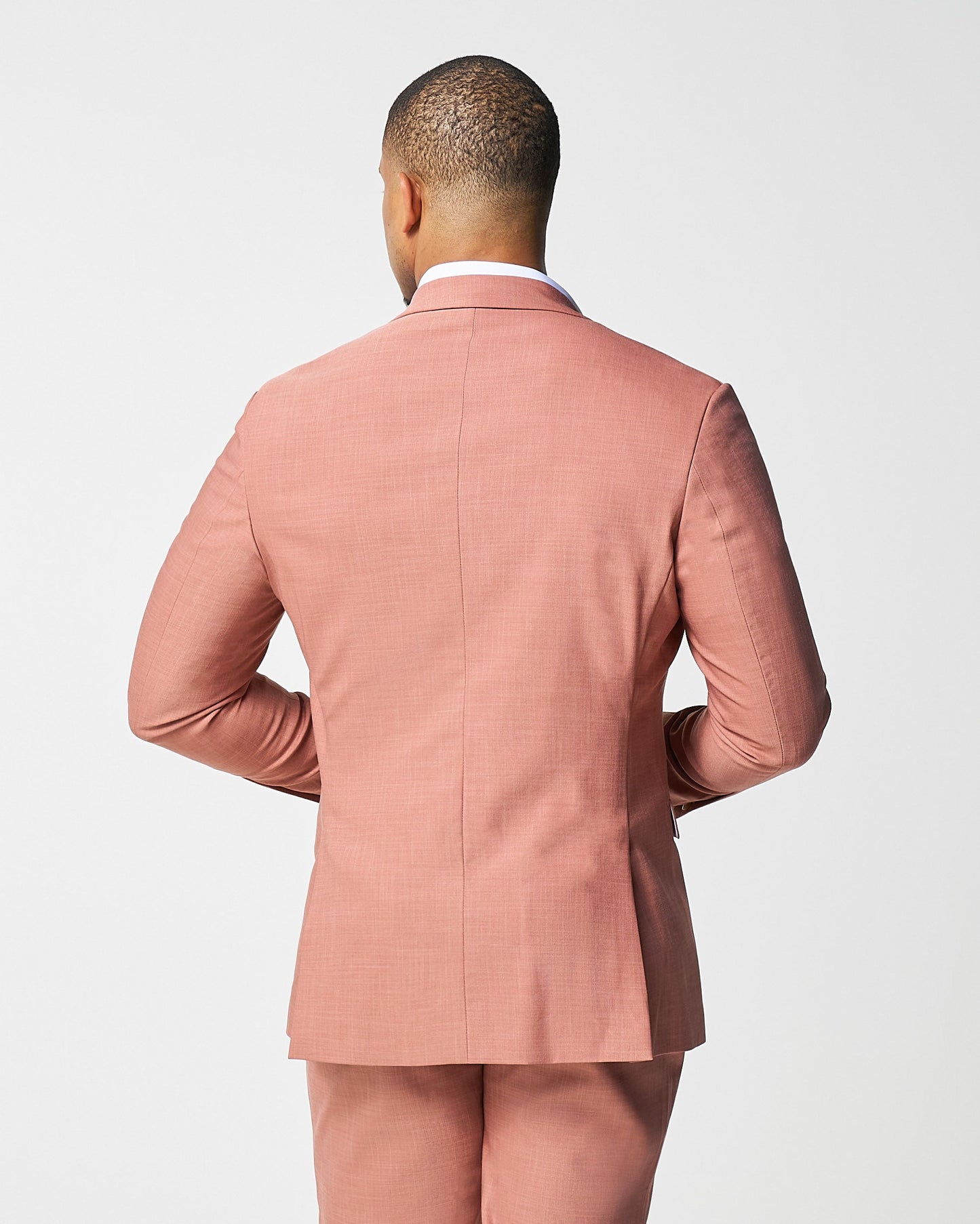 Athletic Fit Stretch Blazer - Heathered Salmon | State & Liberty Blazers|Suits