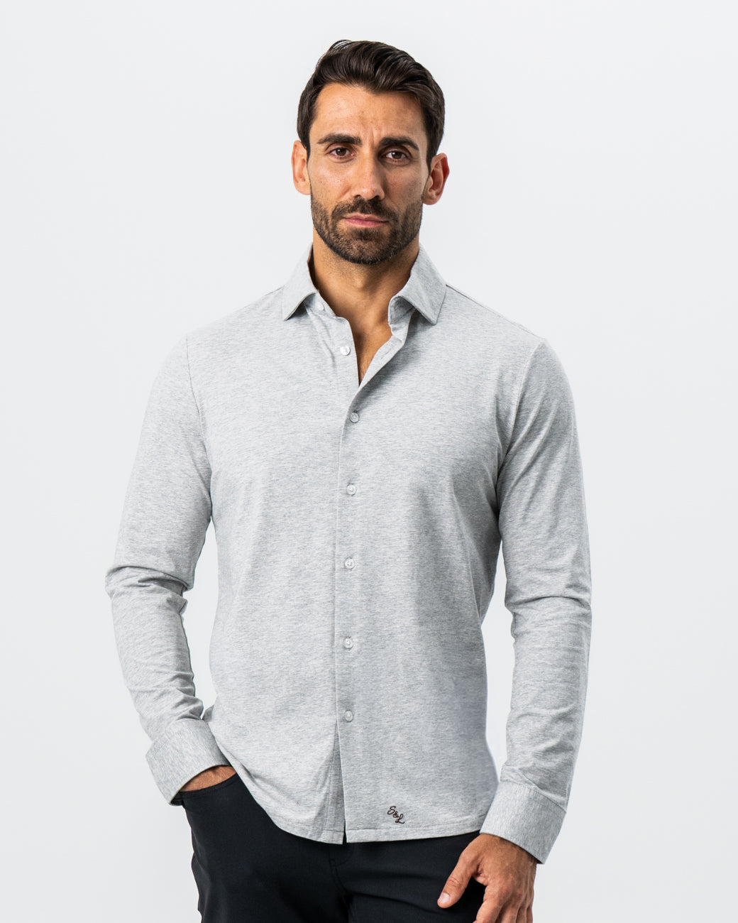 "The Fowler" Grey Button Down | State & Liberty Dress Shirts