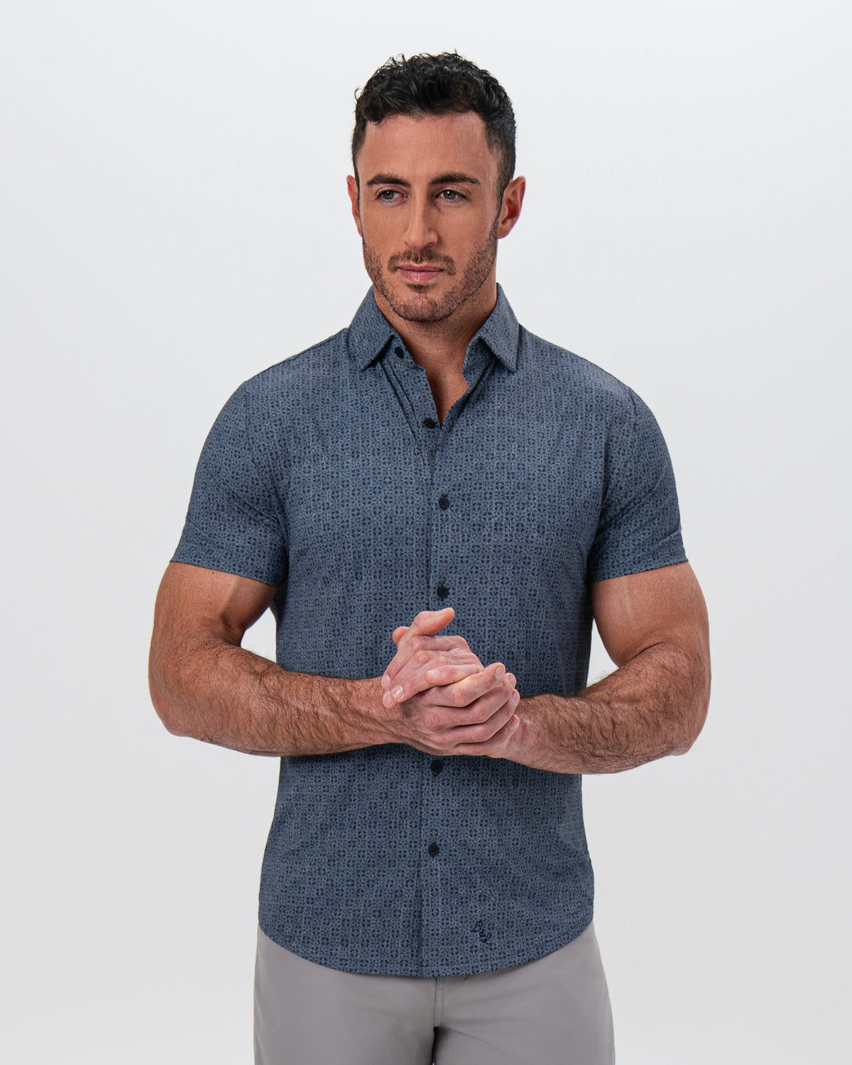 "The Misty" Slate and Navy Mosaic | State & Liberty Tops