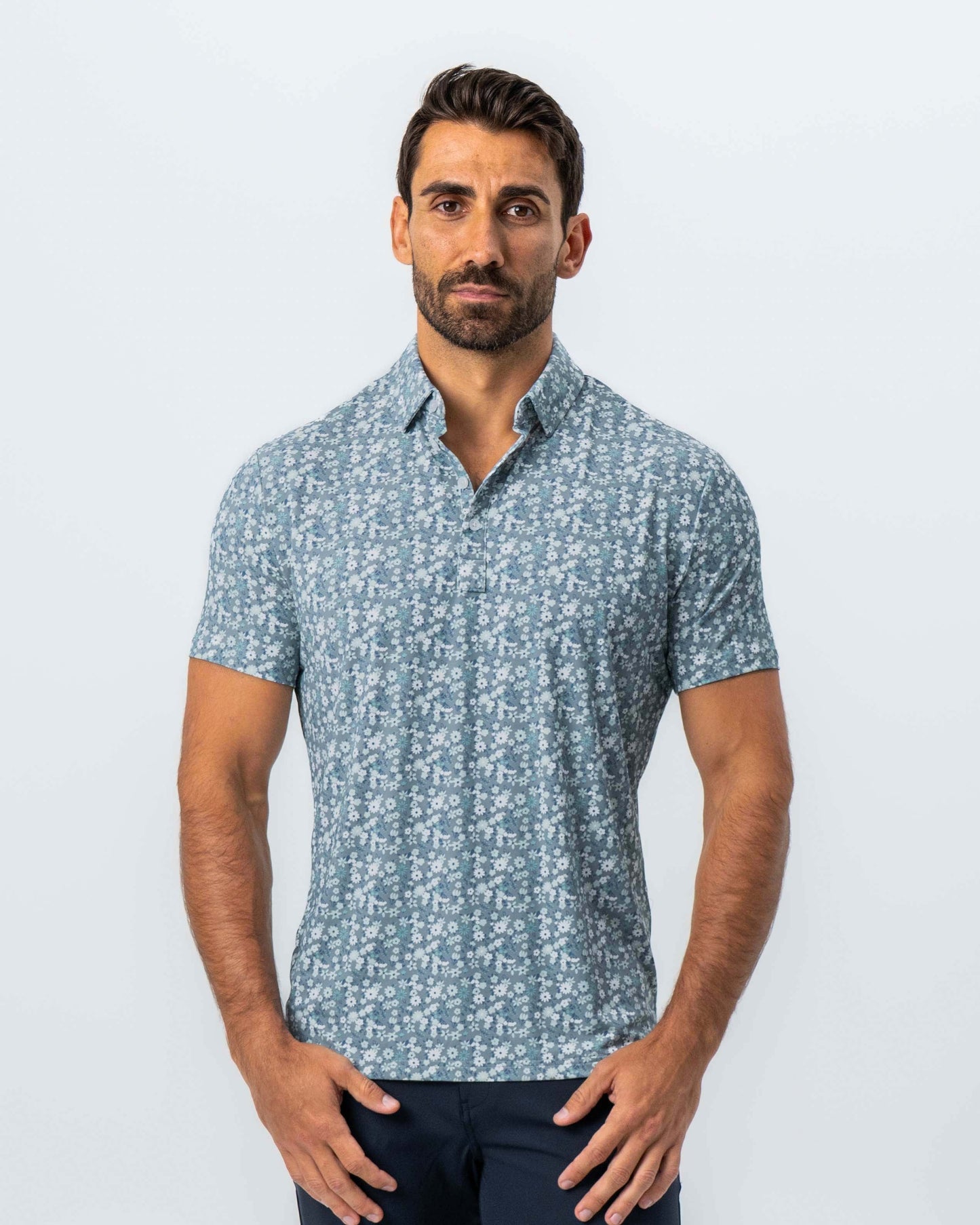 "The Evergreen" Abstract Sage Floral Print | State & Liberty Tops