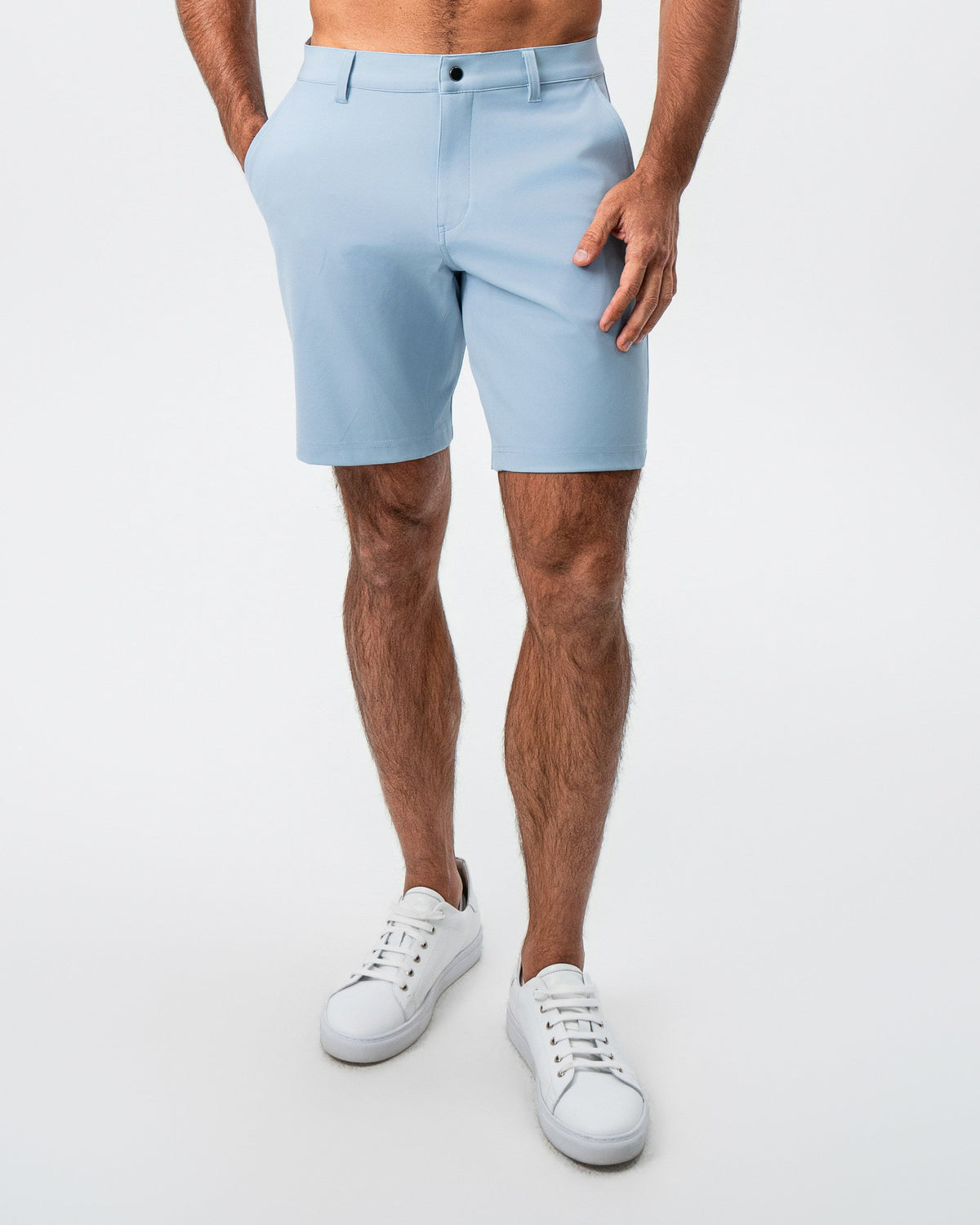 Athletic Fit Shorts - Light Blue | State & Liberty Bottoms