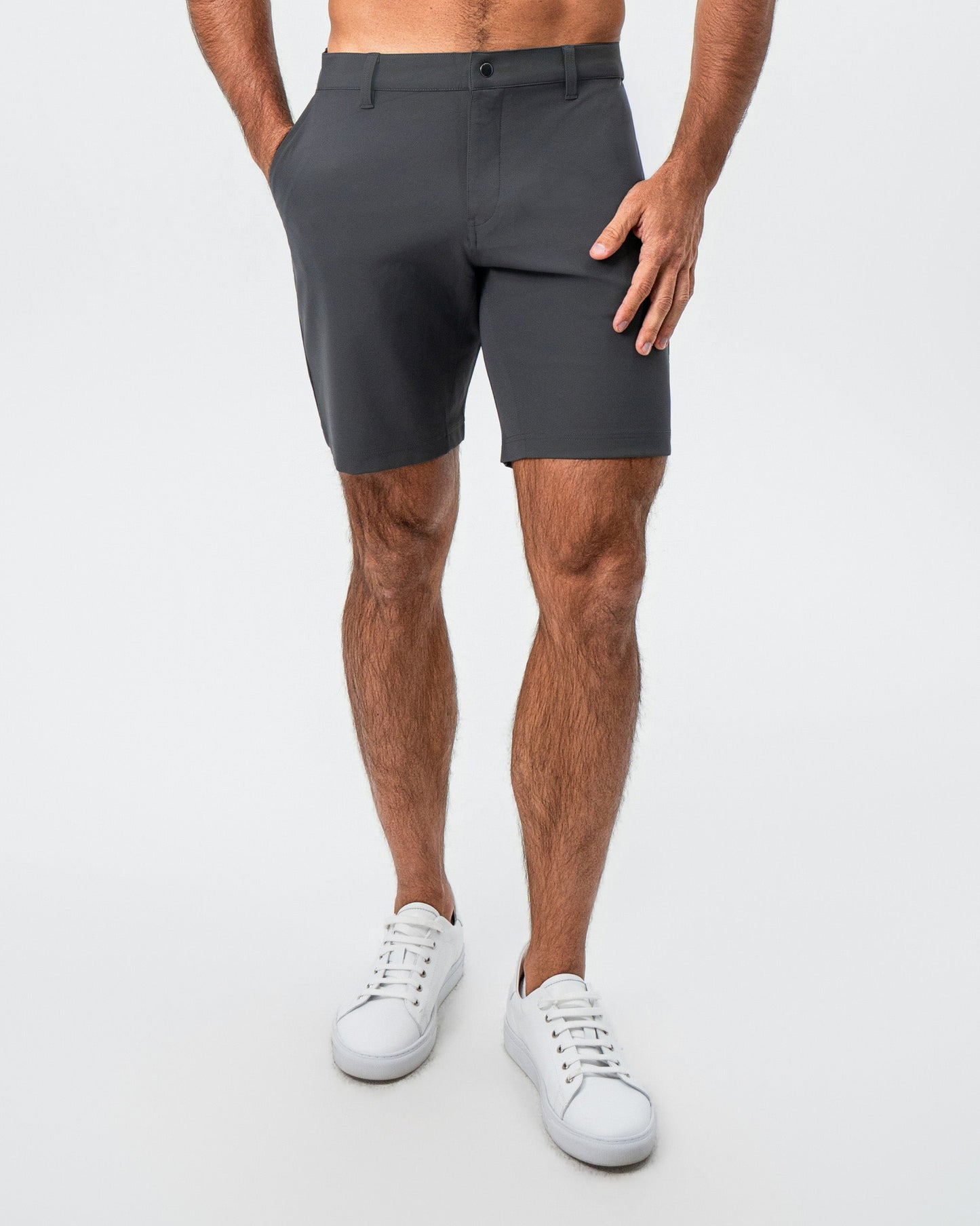 Athletic Fit Shorts - Charcoal | State & Liberty Bottoms