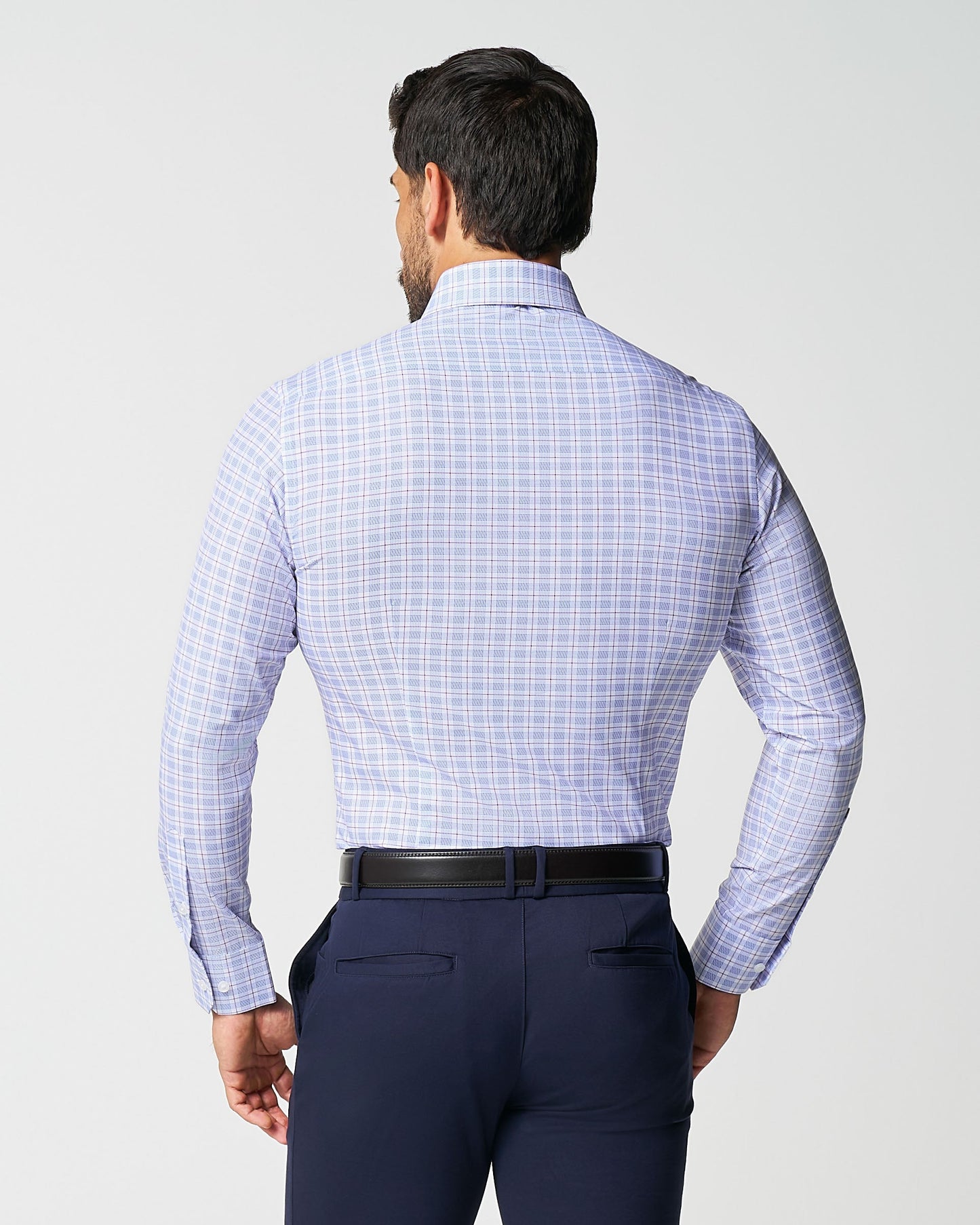 "The Baron" Purple and Blue Plaid | State & Liberty Dress Shirts