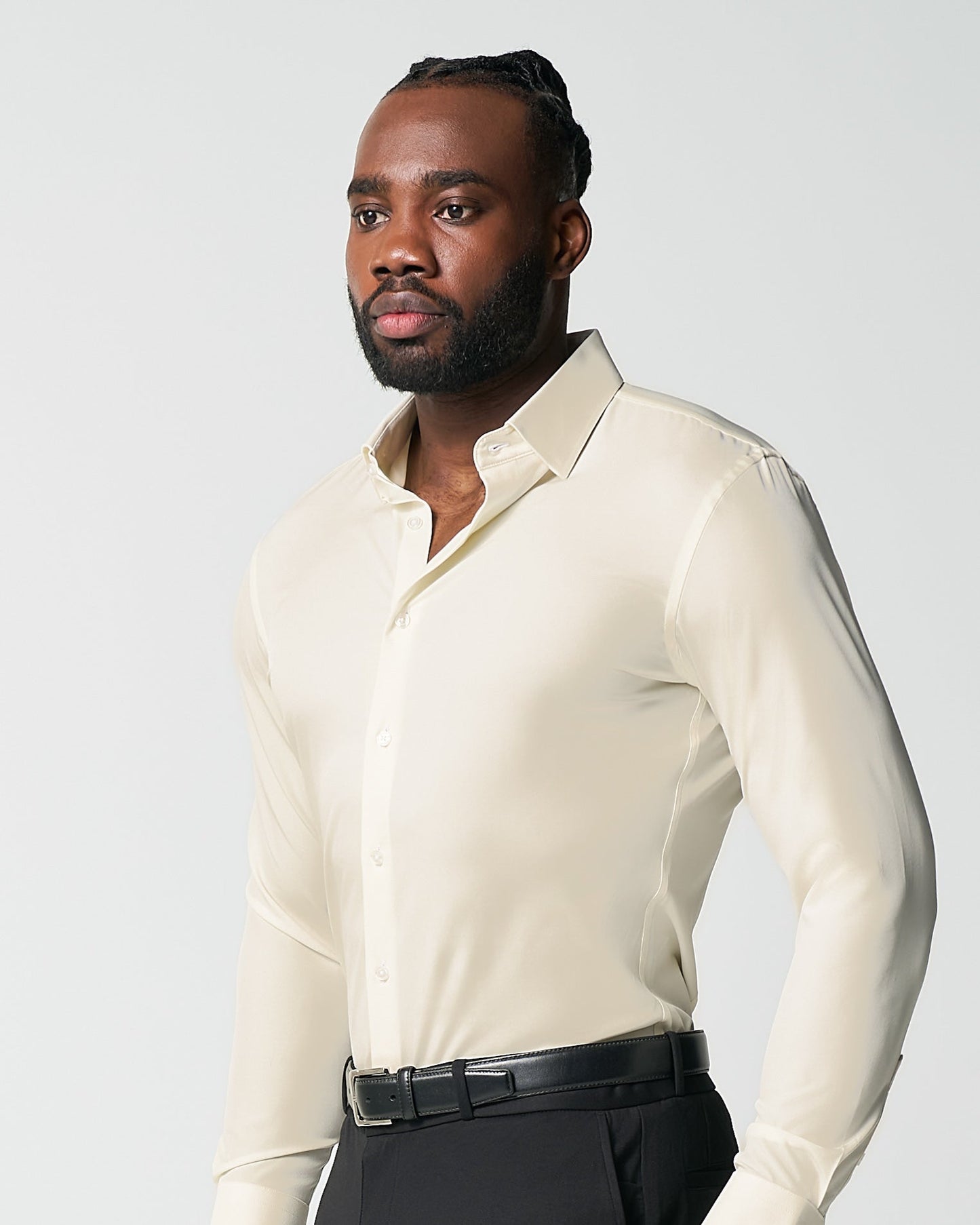 "The Cameron" Solid Ivory | State & Liberty Dress Shirts