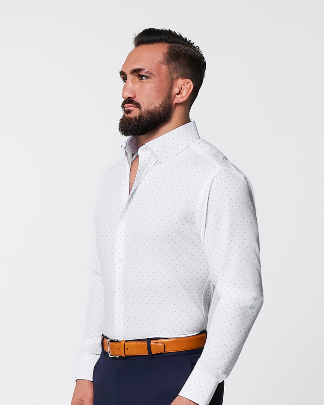 "The Ryder" Blue Plus Print | State & Liberty Dress Shirts