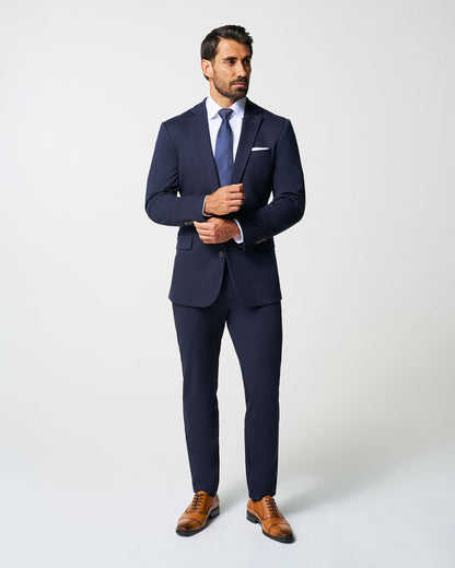 Athletic Fit Stretch Suit - Navy | State & Liberty Suits