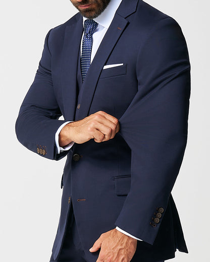 Athletic Fit Stretch Suit - Navy | State & Liberty Suits