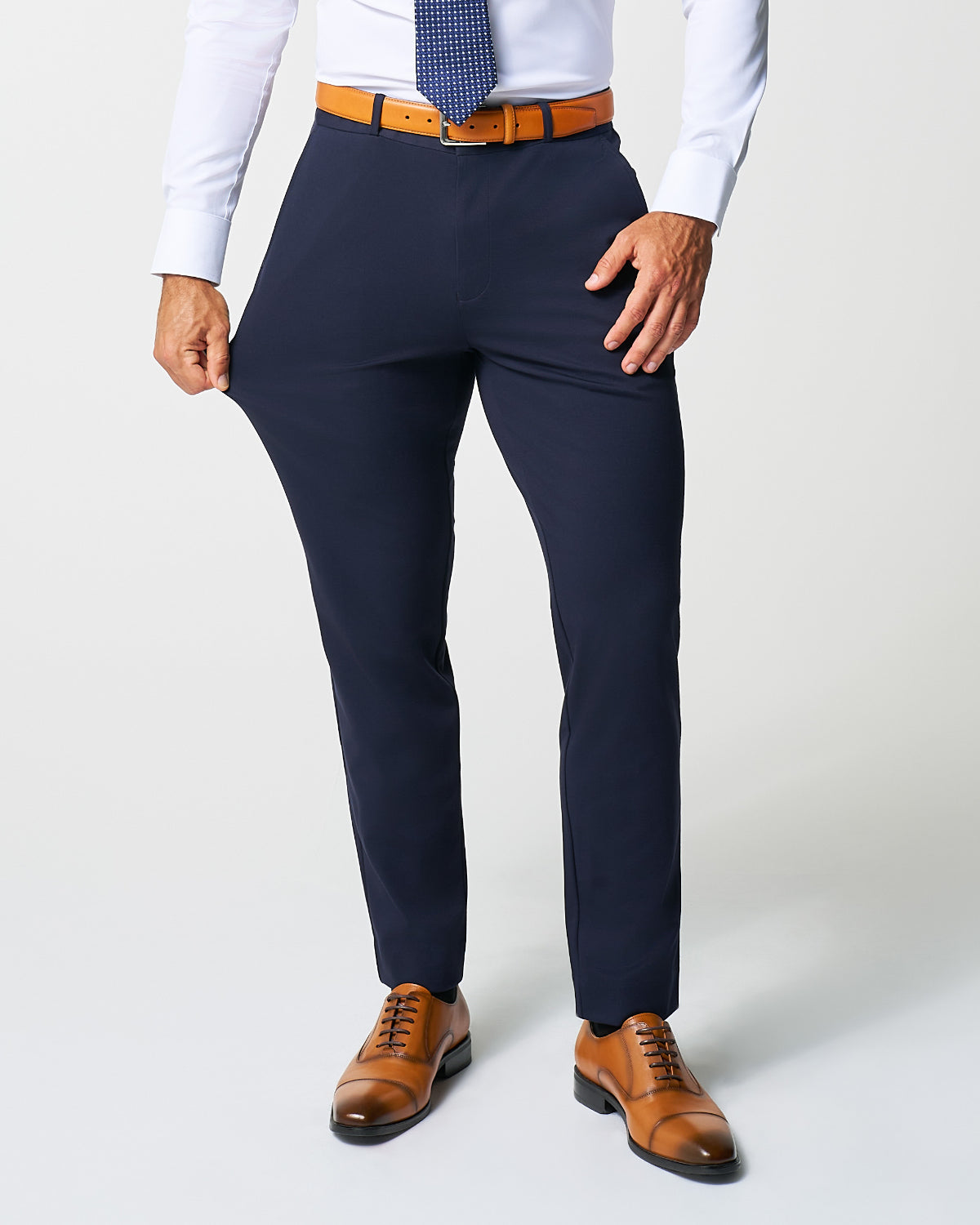 Athletic Fit Stretch Suit - Navy | State & Liberty Suits