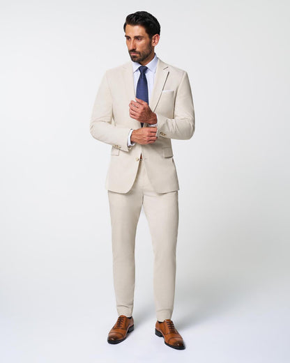 Athletic Fit Stretch Suit - Lightweight Heathered Bamboo | State & Liberty Suits