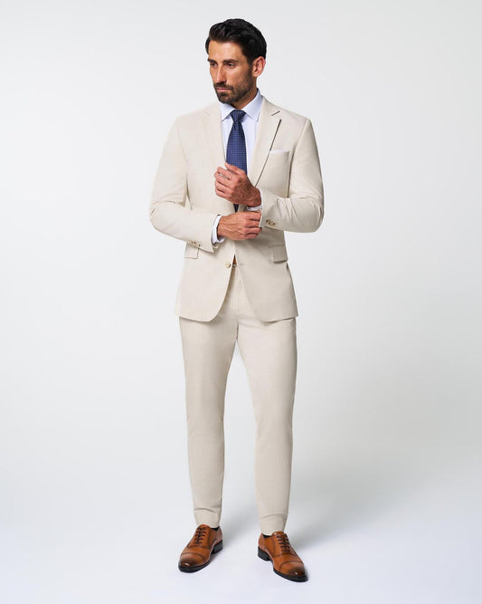 Athletic Fit Stretch Suit - Lightweight Heathered Bamboo | State & Liberty Suits