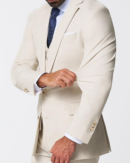 Athletic Fit Stretch Suit - Lightweight Heathered Bamboo | State & Liberty Suits