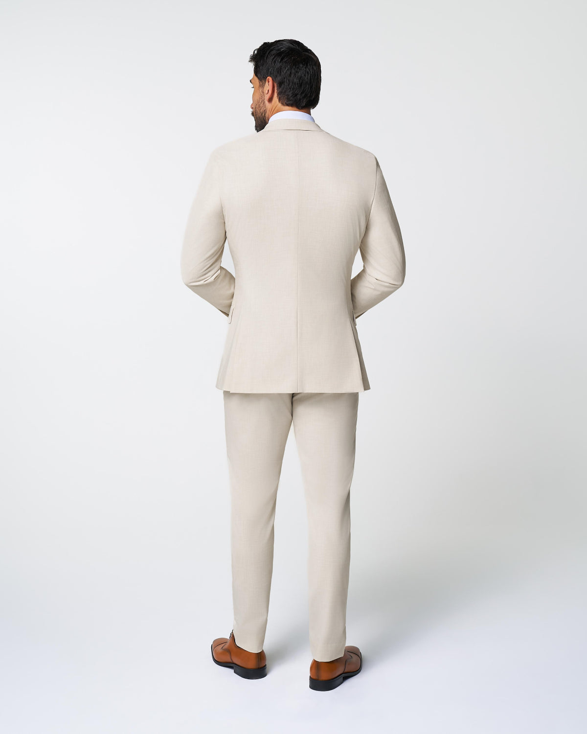 Athletic Fit Stretch Suit - Lightweight Heathered Bamboo | State & Liberty Suits