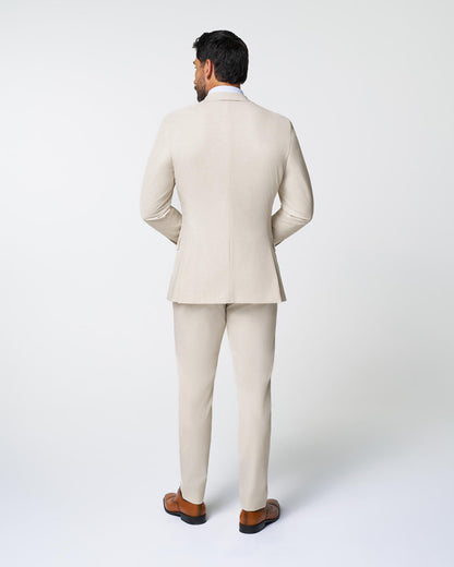 Athletic Fit Stretch Suit - Lightweight Heathered Bamboo | State & Liberty Suits