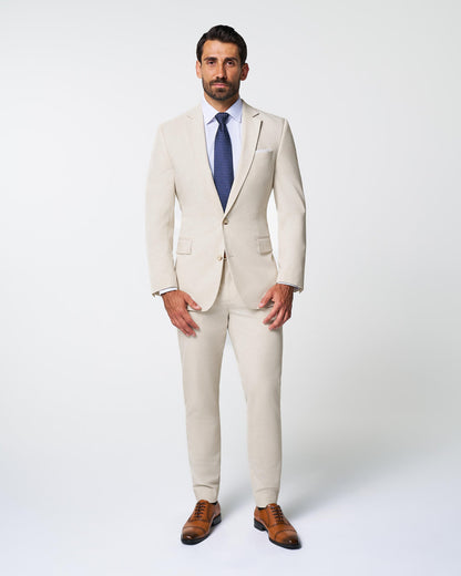 Athletic Fit Stretch Suit - Lightweight Heathered Bamboo | State & Liberty Suits