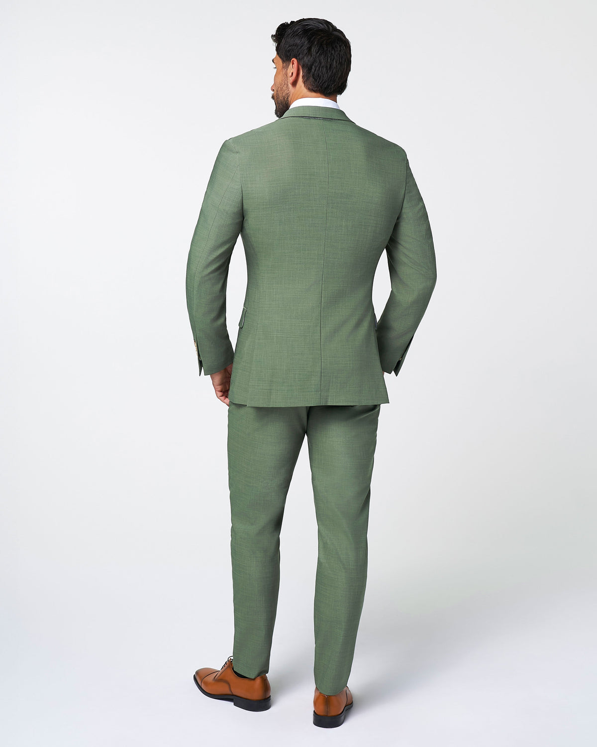 Athletic Fit Stretch Suit - Heathered Forest Green | State & Liberty Suits