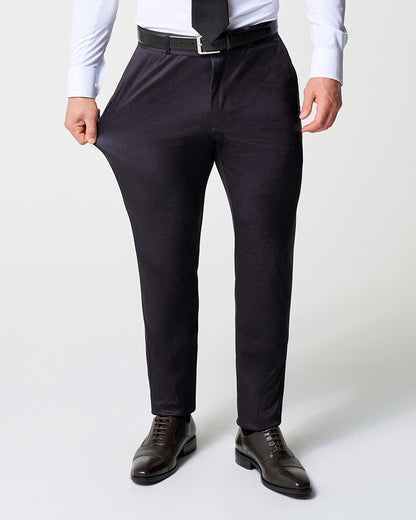 Athletic Fit Stretch Suit - Deep Burgundy Microcheck | State & Liberty Suits
