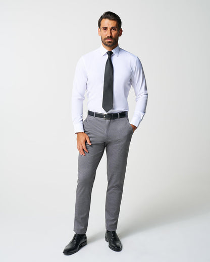Athletic Fit Stretch Suit - Shadow Grey Plaid | State & Liberty Suits