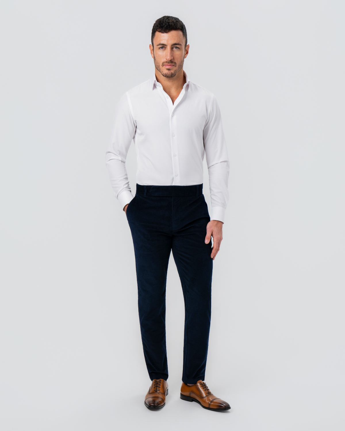 Unstructured Corduroy Suit - Dark Navy | State & Liberty Suits