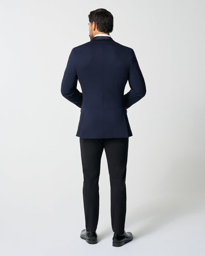 Athletic Fit Stretch Tuxedo - Navy with Peak Lapel | State & Liberty Suits