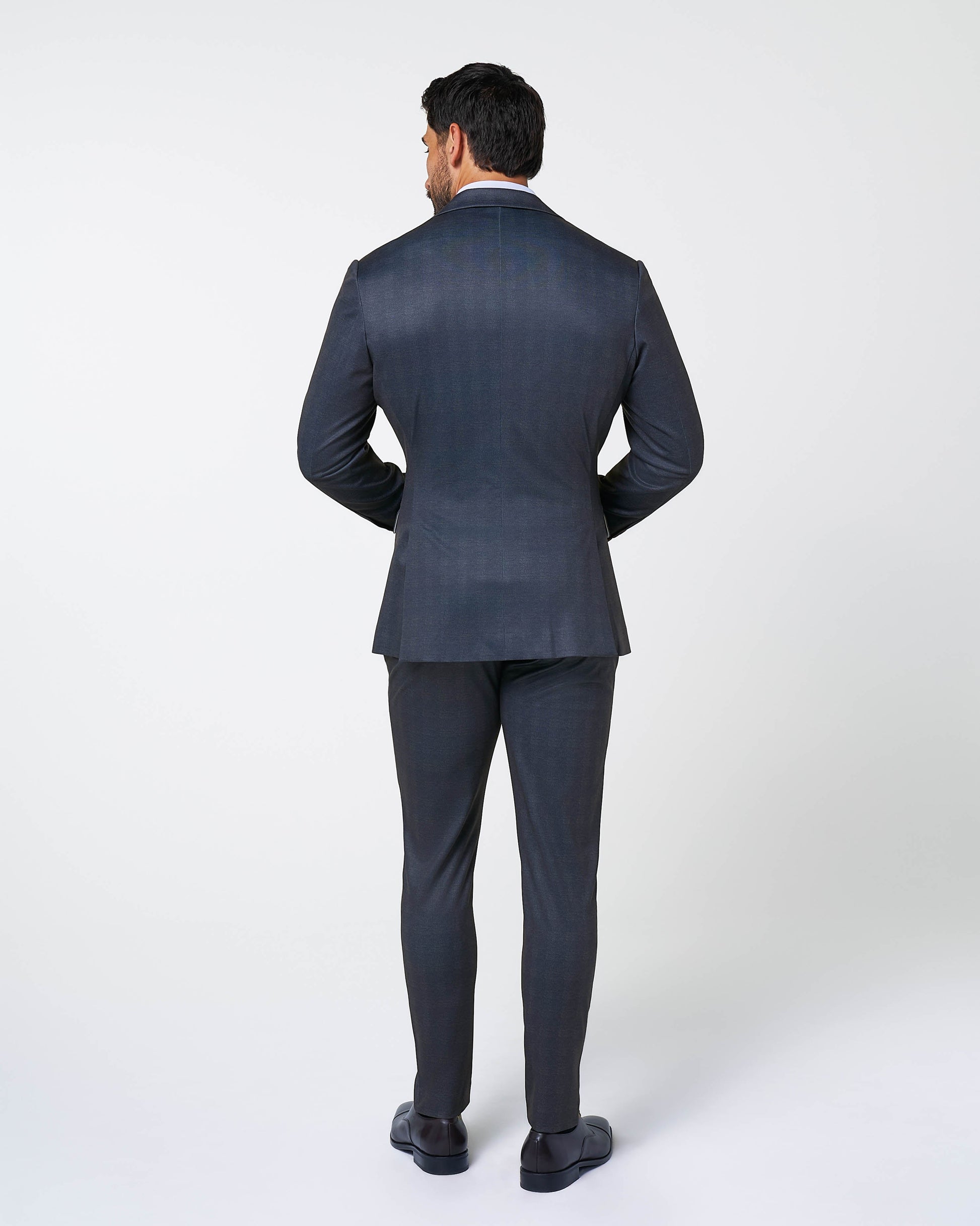 Athletic Fit Stretch Suit - Midnight Navy Plaid | State & Liberty Suits
