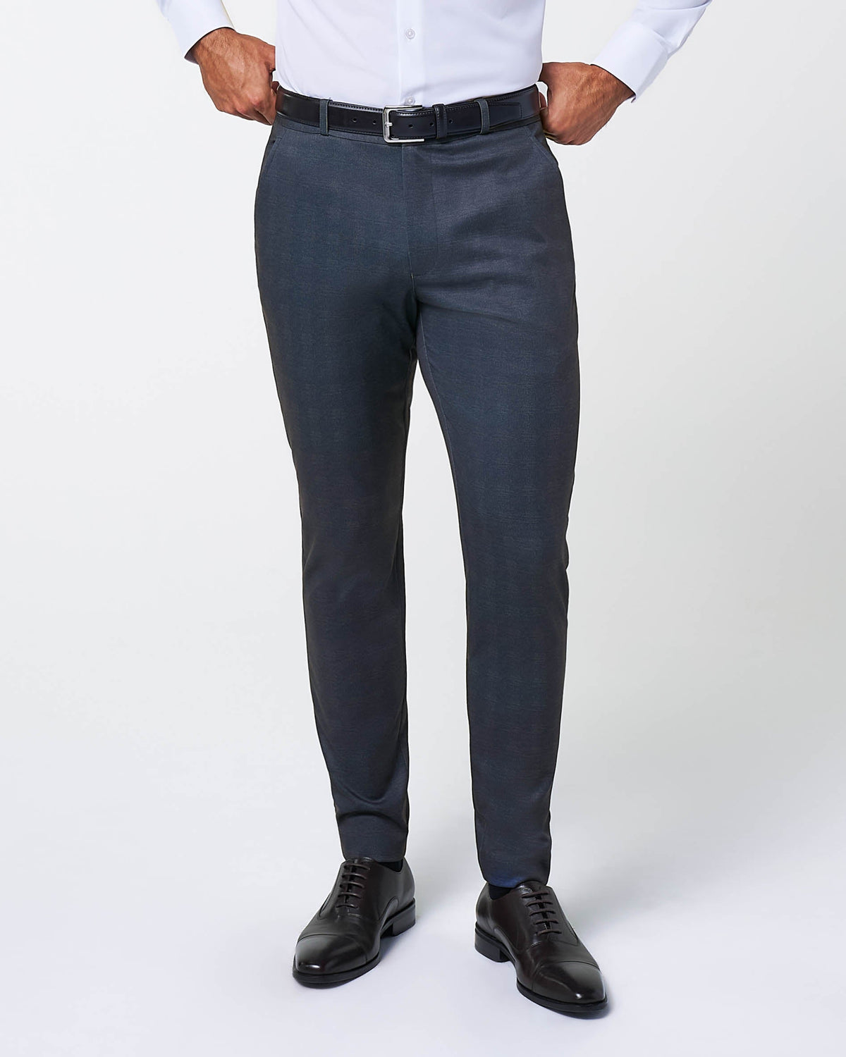 Athletic Fit Stretch Suit - Midnight Navy Plaid | State & Liberty Suits