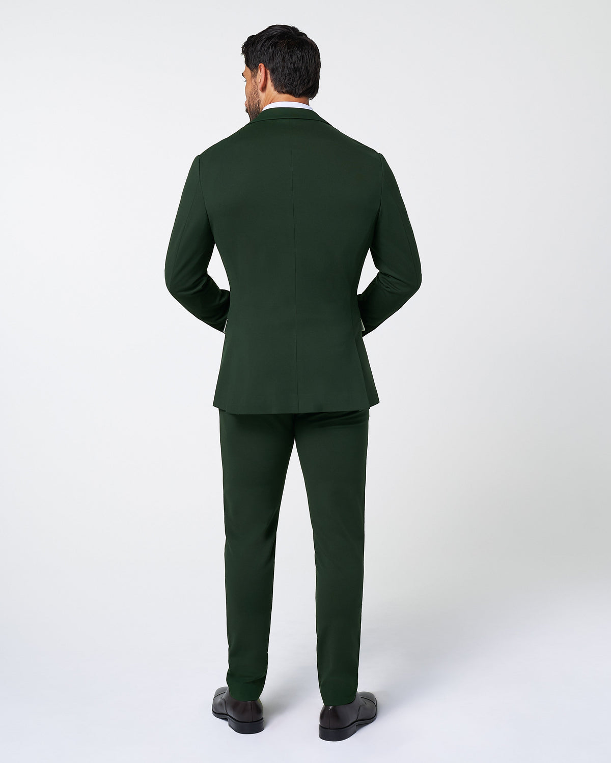Athletic Fit Stretch Suit - Solid Hunter Green | State & Liberty Suits