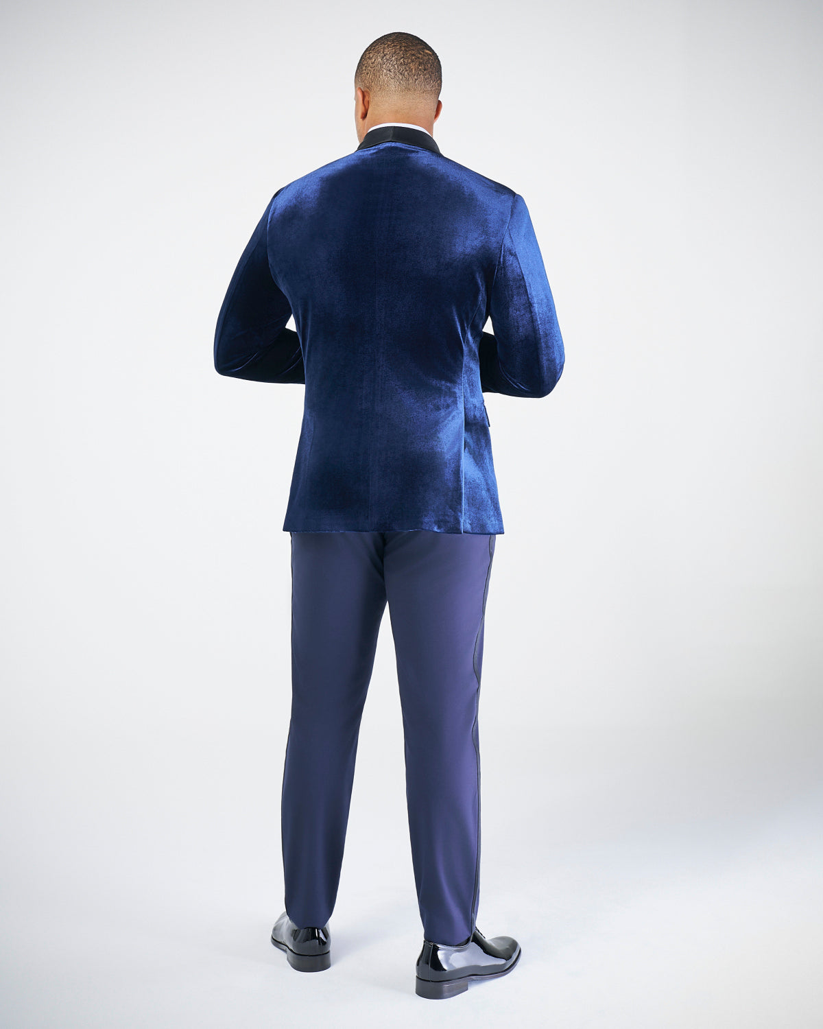 Athletic Fit Stretch Tuxedo Jacket - Blue Velvet | State & Liberty Suits|Blazers