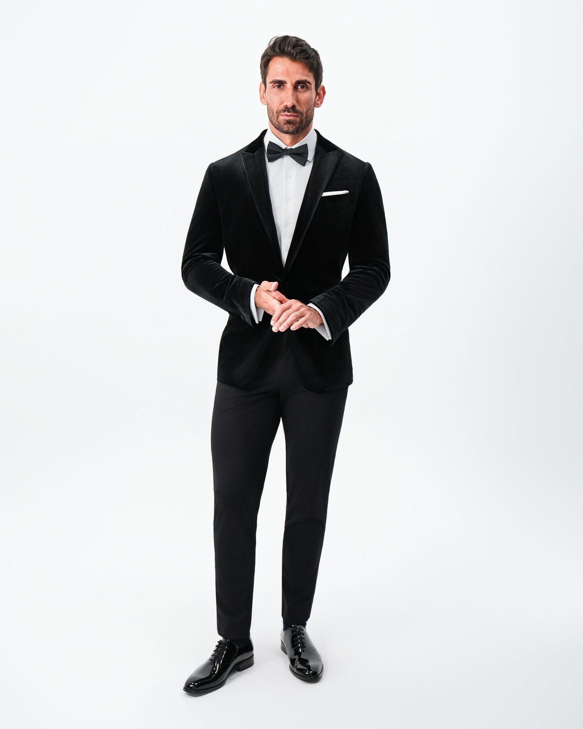Tuxedo Jacket - Black Velvet with Peak Lapel | State & Liberty Suits|Blazers