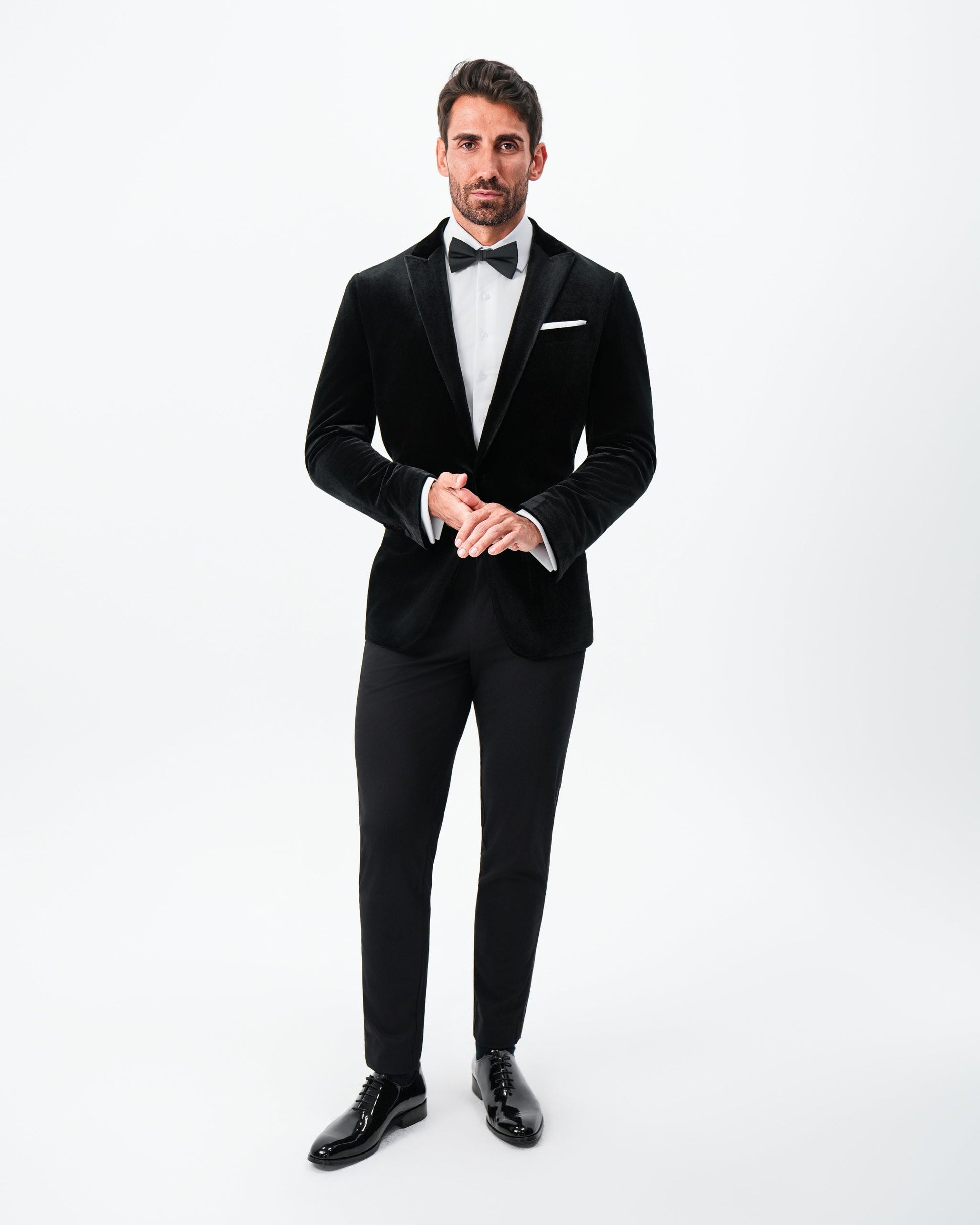 Tuxedo Jacket - Black Velvet with Peak Lapel | State & Liberty Suits|Blazers