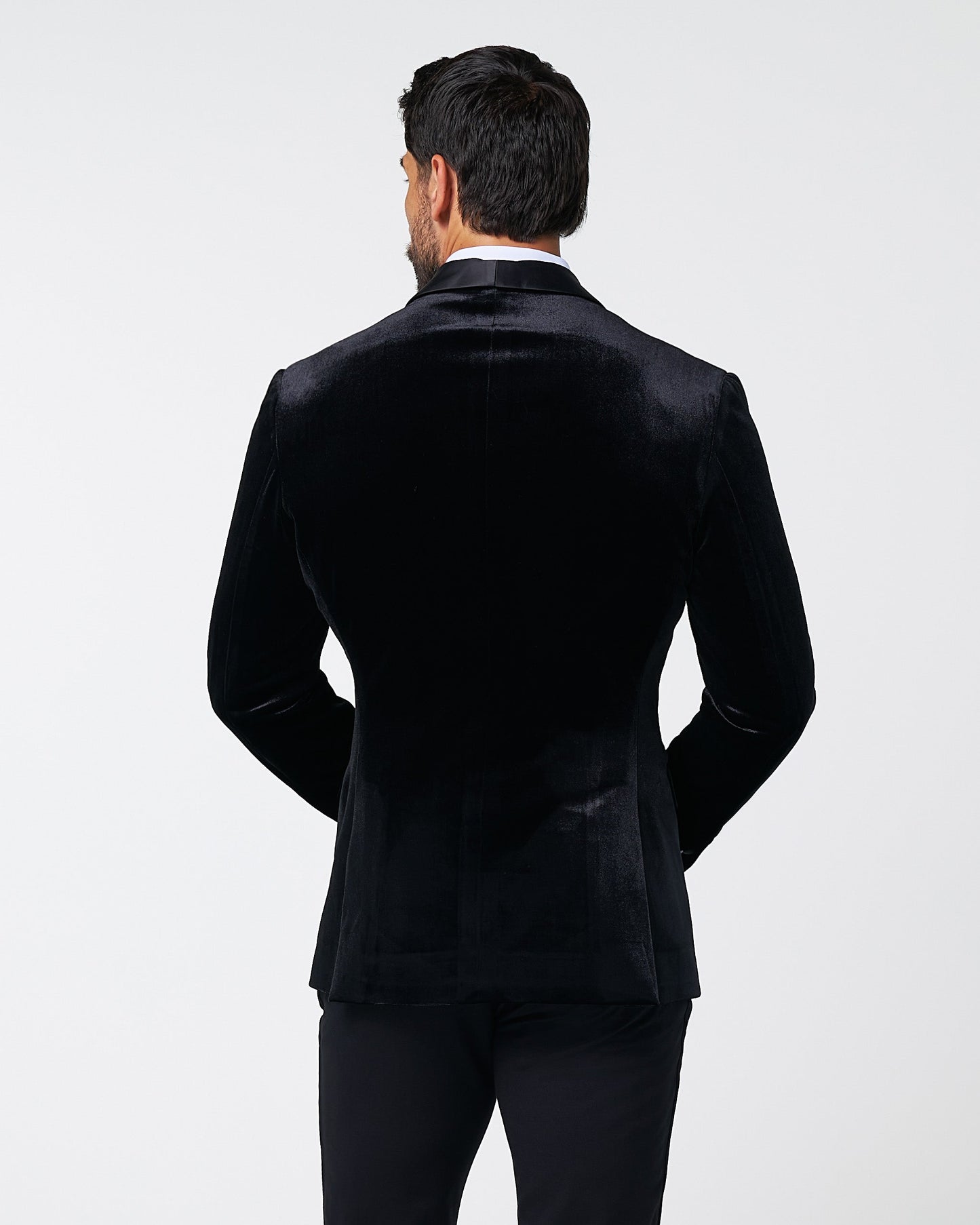 Athletic Fit Stretch Tuxedo Jacket - Black Velvet | State & Liberty Suits|Blazers