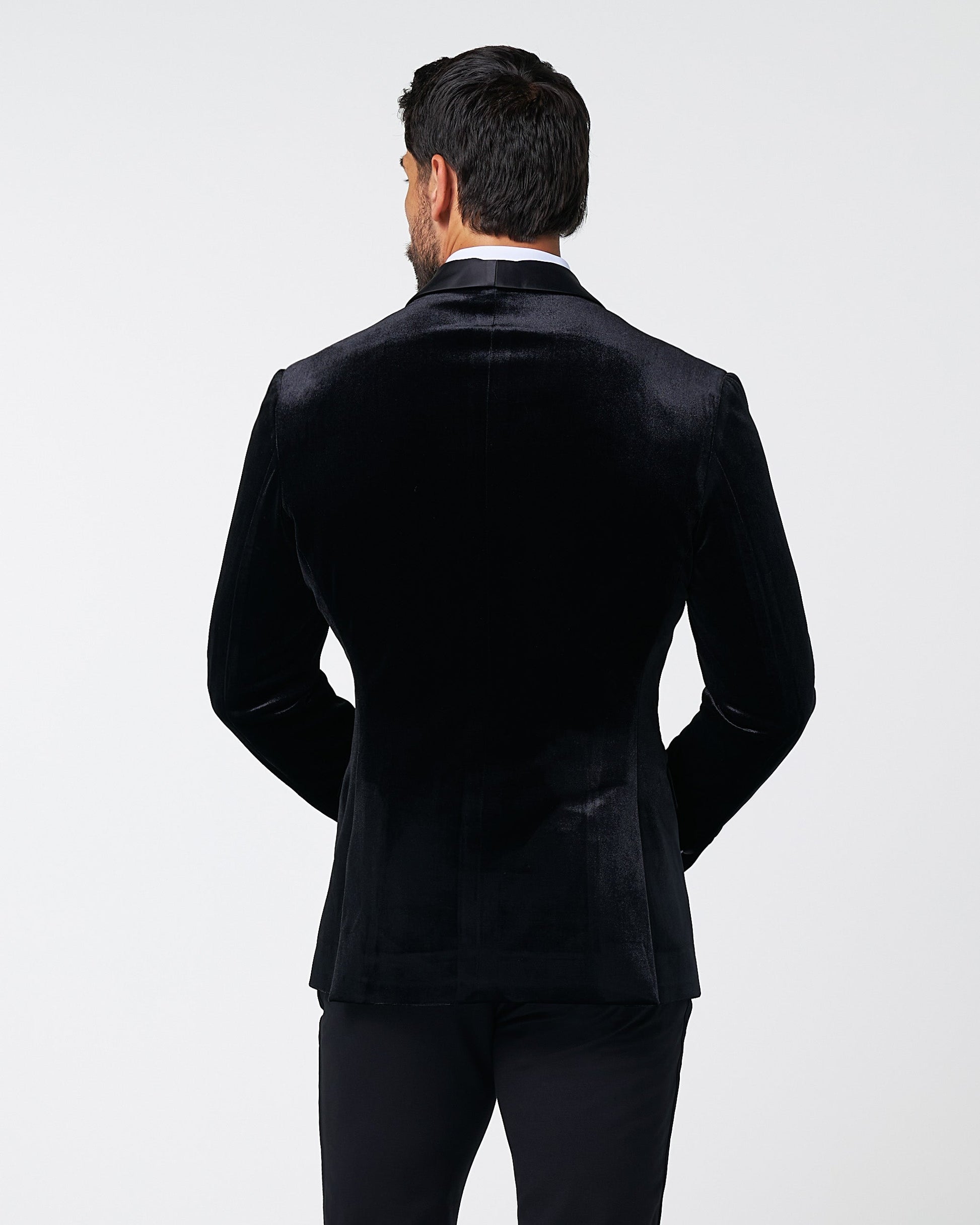 Athletic Fit Stretch Tuxedo Jacket - Black Velvet | State & Liberty Suits|Blazers