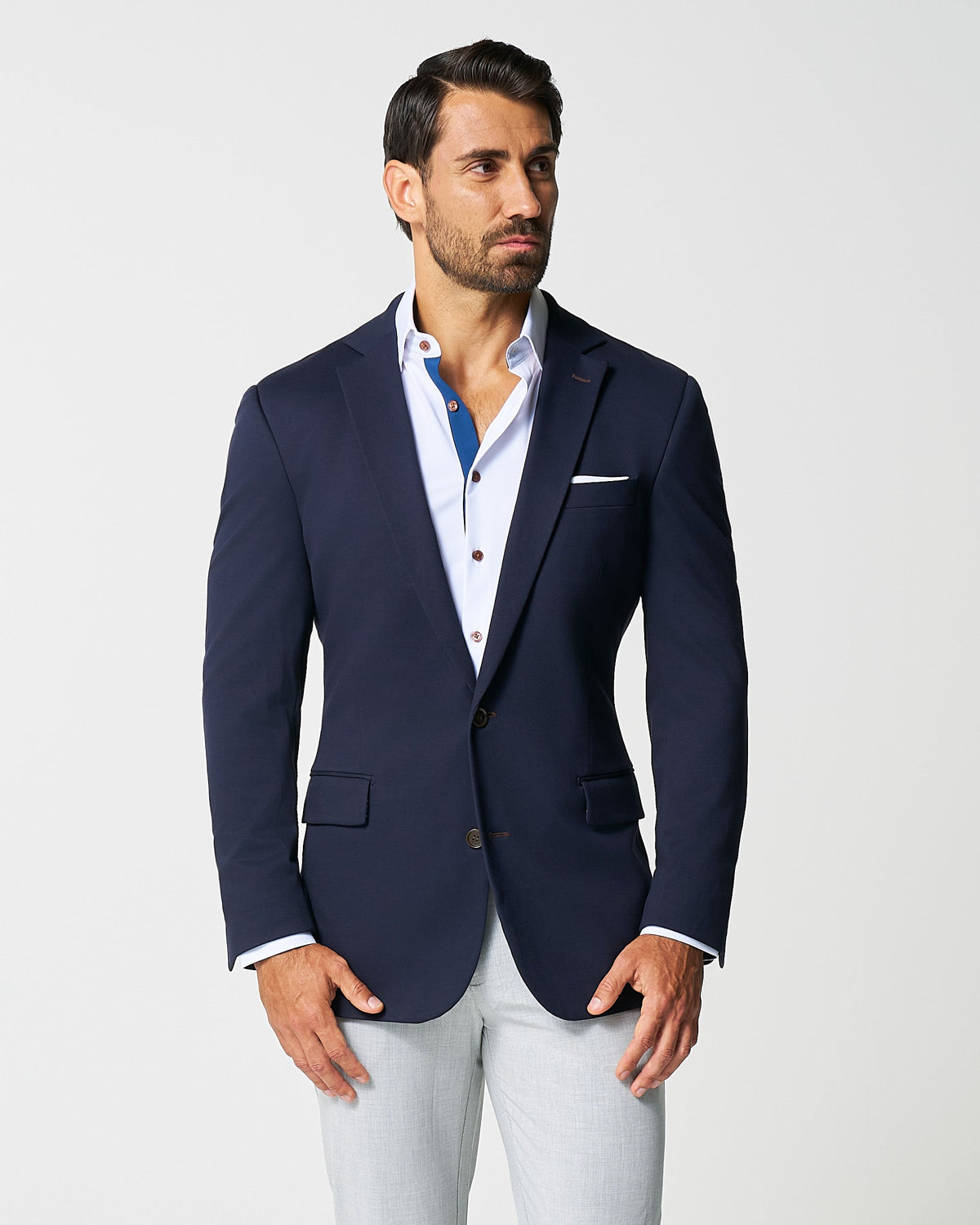 Athletic Fit Stretch Blazer - Navy | State & Liberty Suits|Blazers