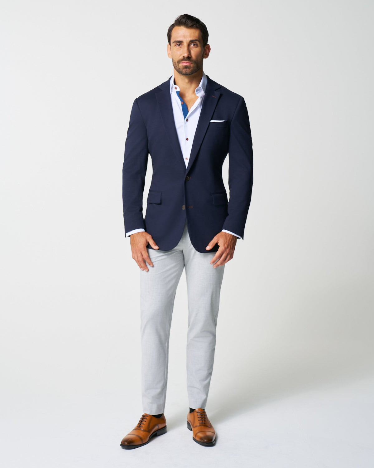 Athletic Fit Stretch Blazer - Navy | State & Liberty Suits|Blazers