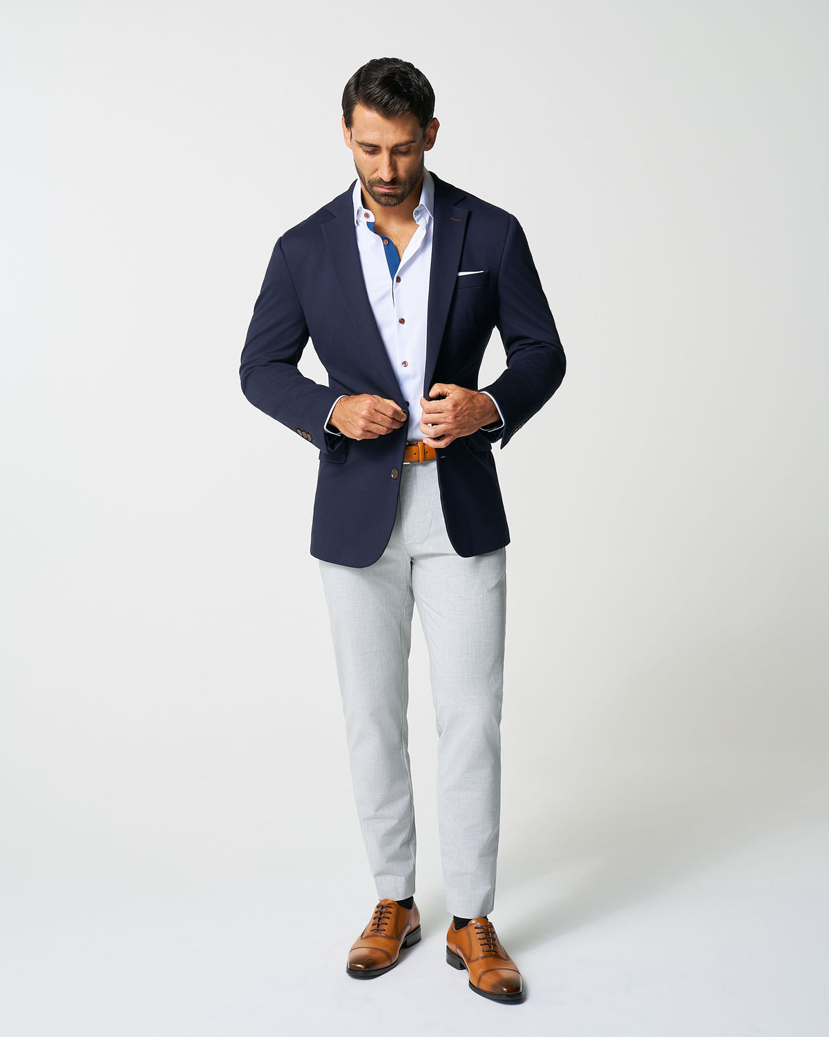 Athletic Fit Stretch Blazer - Navy | State & Liberty Suits|Blazers