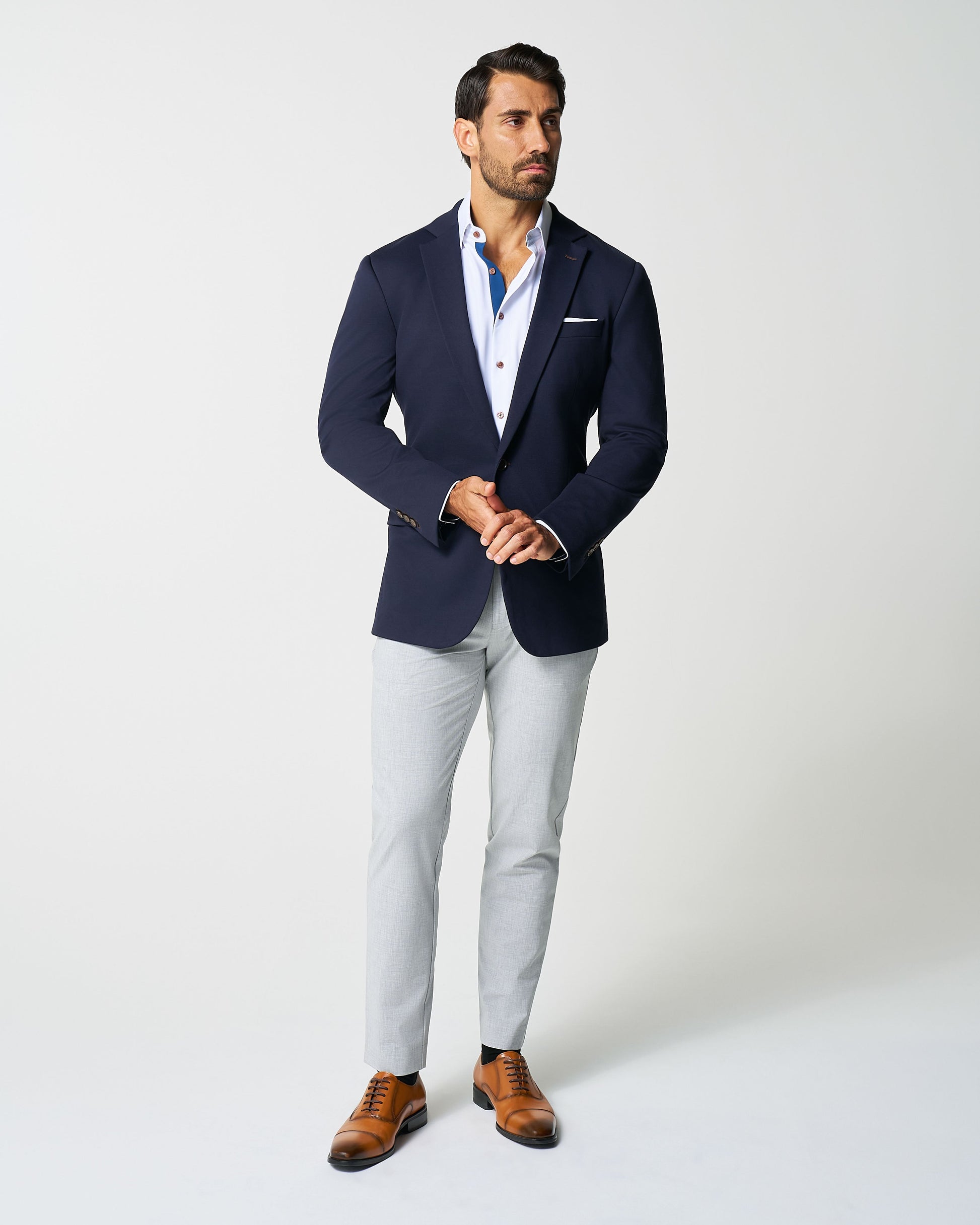 Athletic Fit Stretch Blazer - Navy | State & Liberty Suits|Blazers