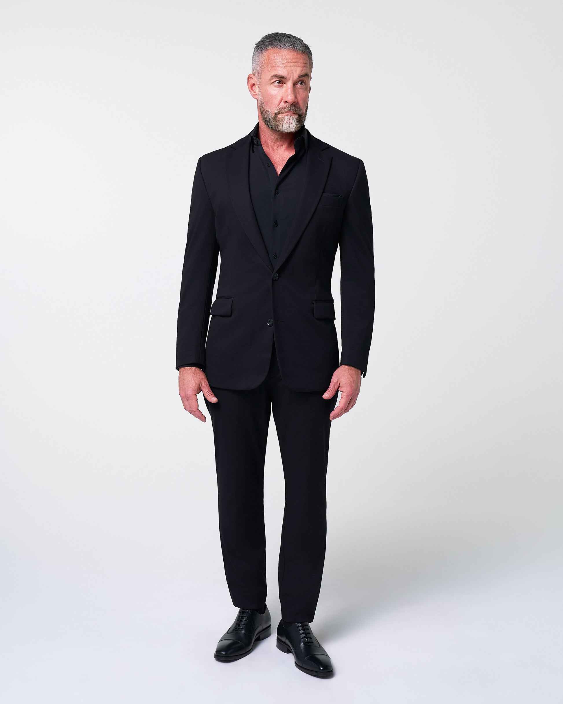 Athletic Fit Stretch Blazer - Black | State & Liberty Suits|Blazers