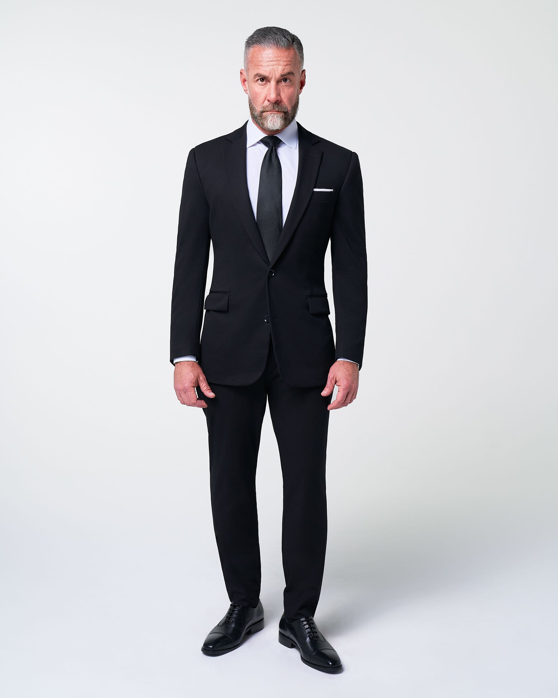Athletic Fit Stretch Blazer - Black | State & Liberty Suits|Blazers
