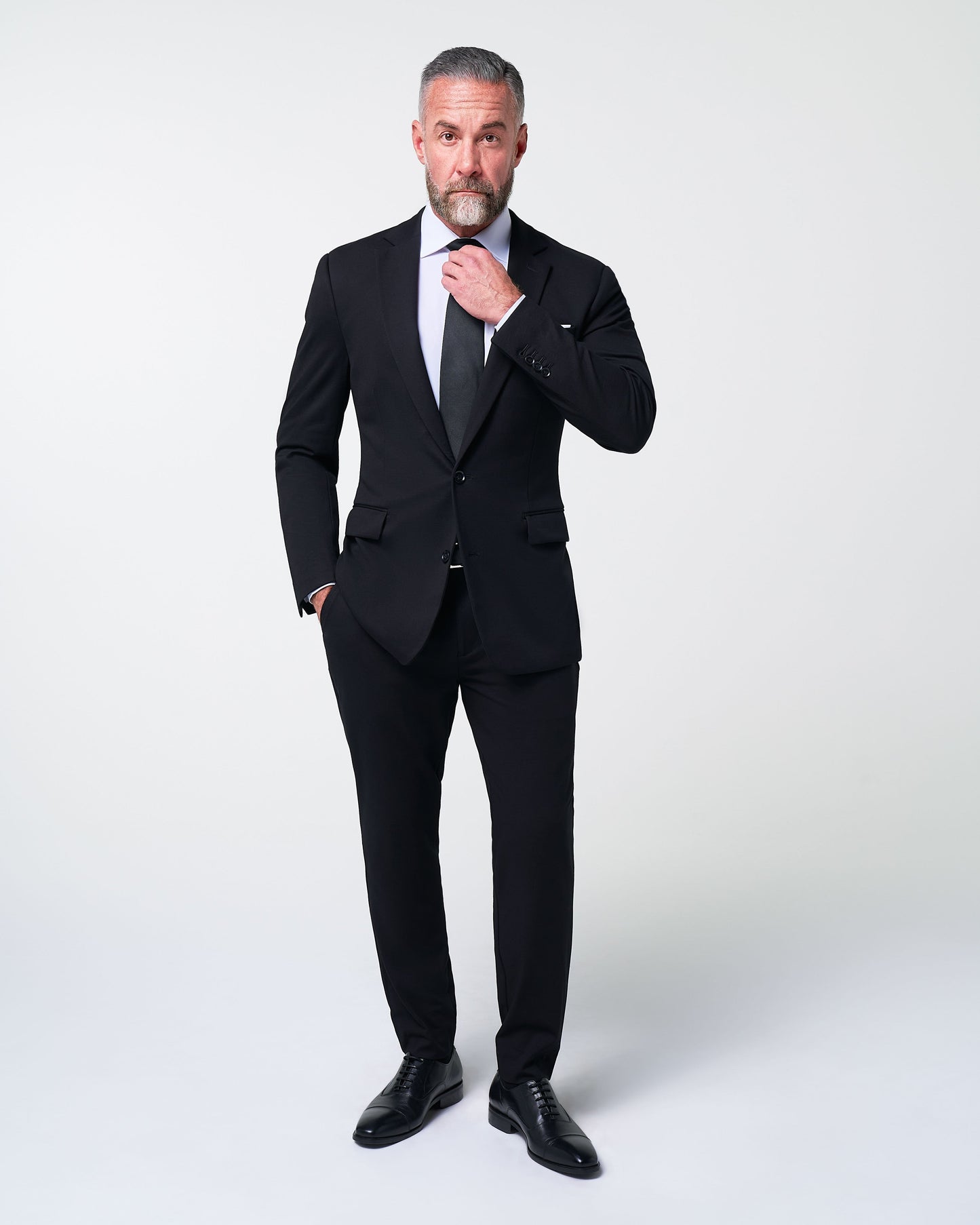 Athletic Fit Stretch Blazer - Black | State & Liberty Suits|Blazers