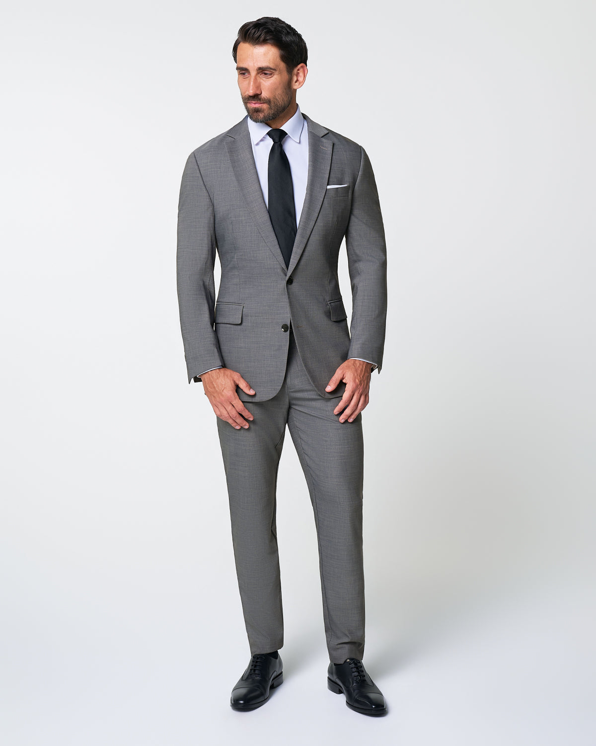 Athletic Fit Stretch Blazer - Heathered Grey | State & Liberty Suits|Blazers