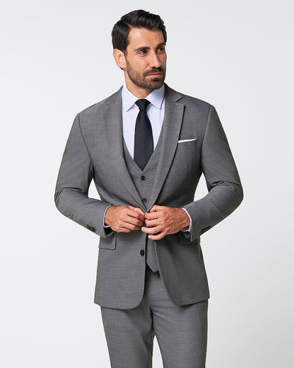 Athletic Fit Stretch Blazer - Heathered Grey | State & Liberty Suits|Blazers