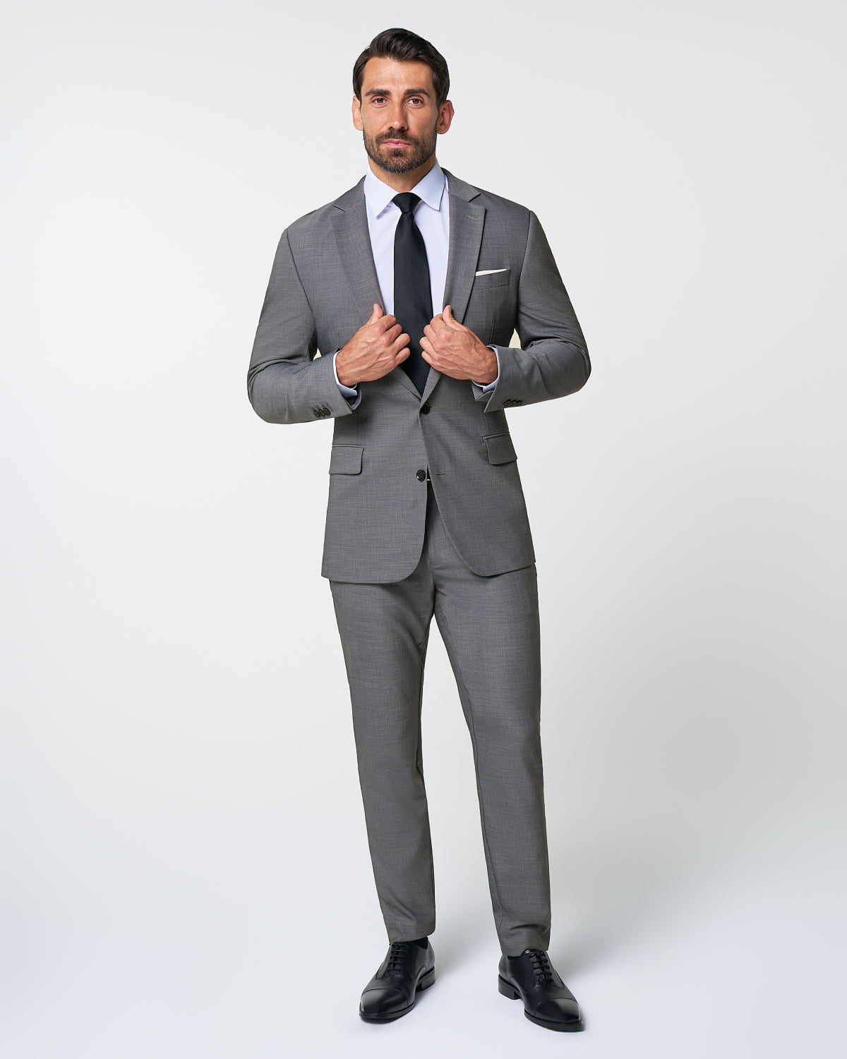 Athletic Fit Stretch Blazer - Heathered Grey | State & Liberty Suits|Blazers