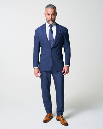 Athletic Fit Stretch Blazer - Heathered Navy | State & Liberty Suits|Blazers