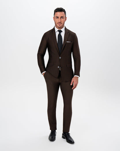 Athletic Fit Stretch Blazer - Brown & Black Seersucker | State & Liberty Suits|Blazers