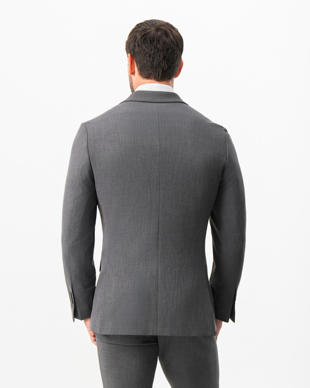 Athletic Fit Stretch Blazer - Dark Grey Crosshatch | State & Liberty Suits|Blazers
