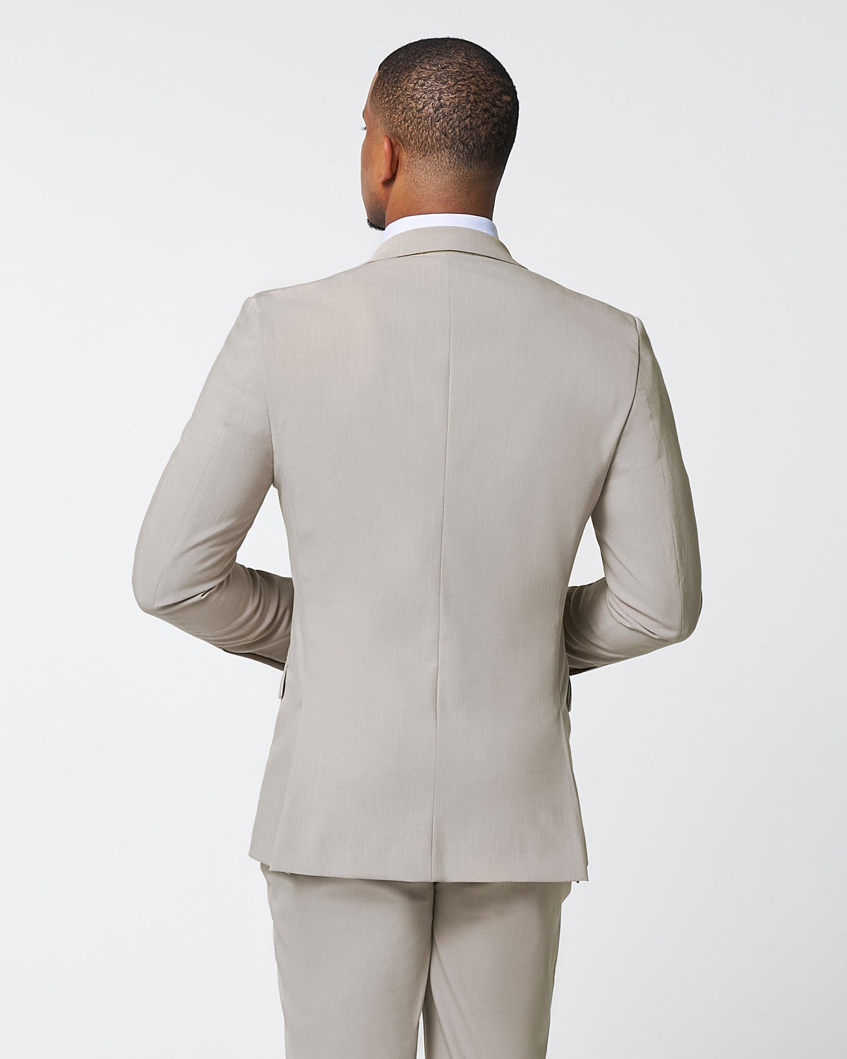 Athletic Fit Stretch Blazer - Heathered Stone | State & Liberty Suits|Blazers