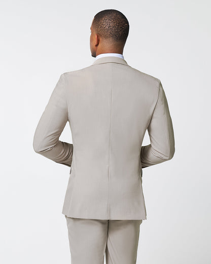 Athletic Fit Stretch Blazer - Heathered Stone | State & Liberty Suits|Blazers