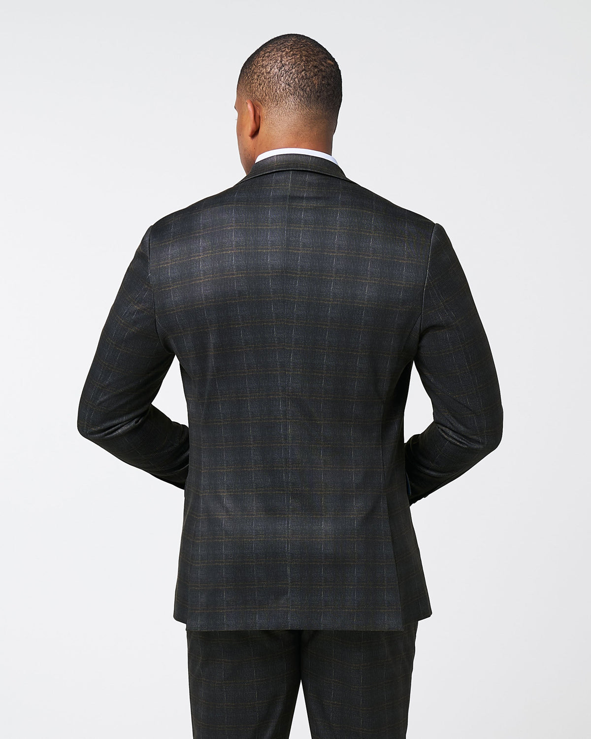 Athletic Fit Stretch Blazer - Brown Plaid | State & Liberty Suits|Blazers
