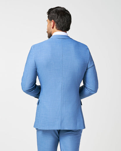 Athletic Fit Stretch Blazer - Heathered Light Blue | State & Liberty Suits|Blazers