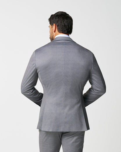 Athletic Fit Stretch Blazer - Shadow Grey Plaid | State & Liberty Suits|Blazers