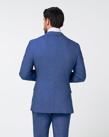 Athletic Fit Stretch Blazer - Heathered Blue | State & Liberty Suits|Blazers